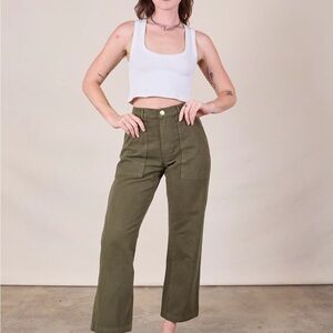 NEW Big Bud Press Work Pants Size S Surplus Green Unisex